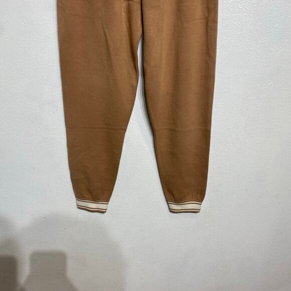 Victoria's Secret Pink Camel Varsity Knit Jogger Pants Sz M NWT - Picture 9 of 13